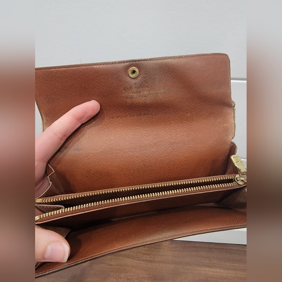 Louis Vuitton Monogram Sarah Wallet Authentic Brown - Picture 6 of 11